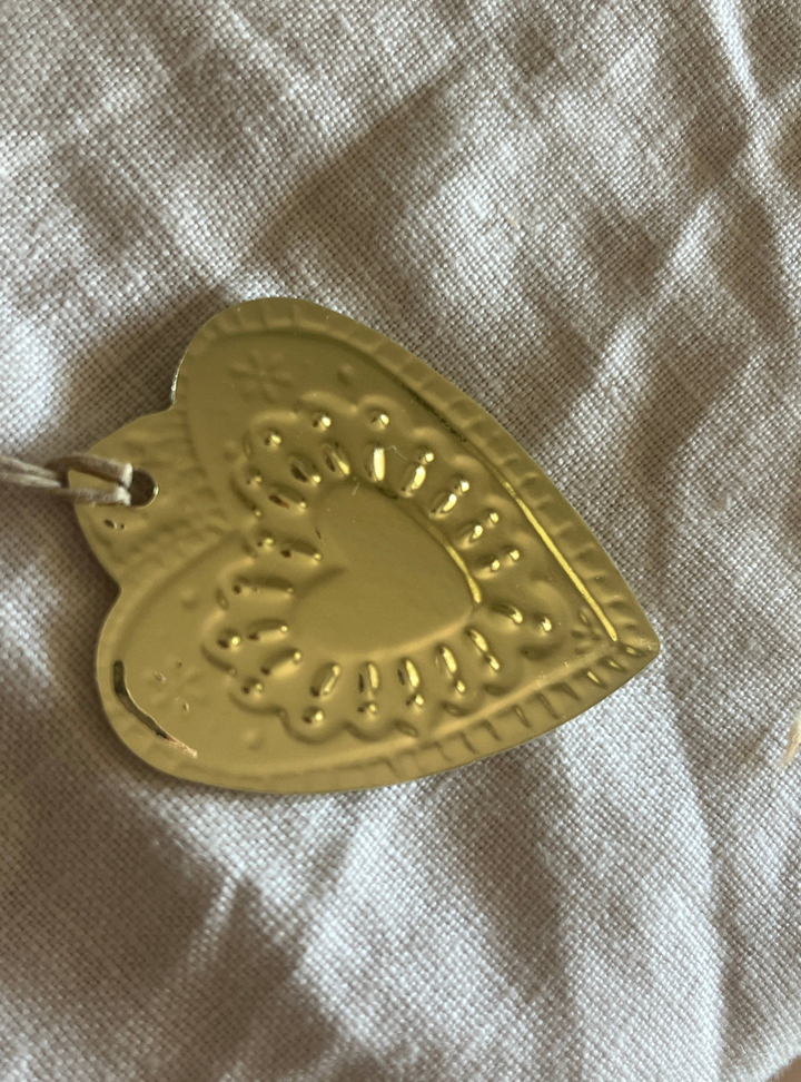 Heart Ornament - Gold Foil