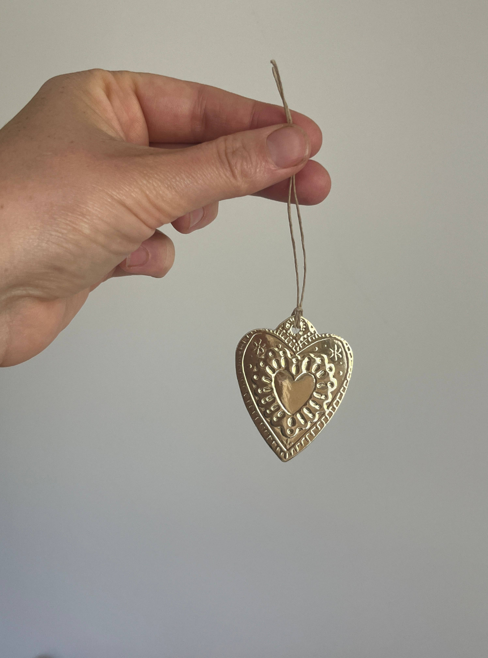 Heart Ornament - Gold Foil