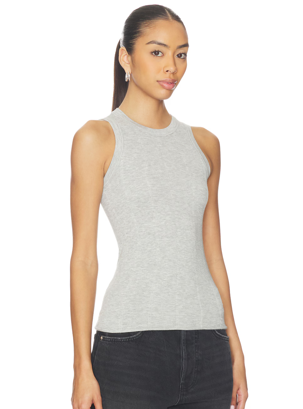 So Soft Seamless Modal Tank - Heather Grey