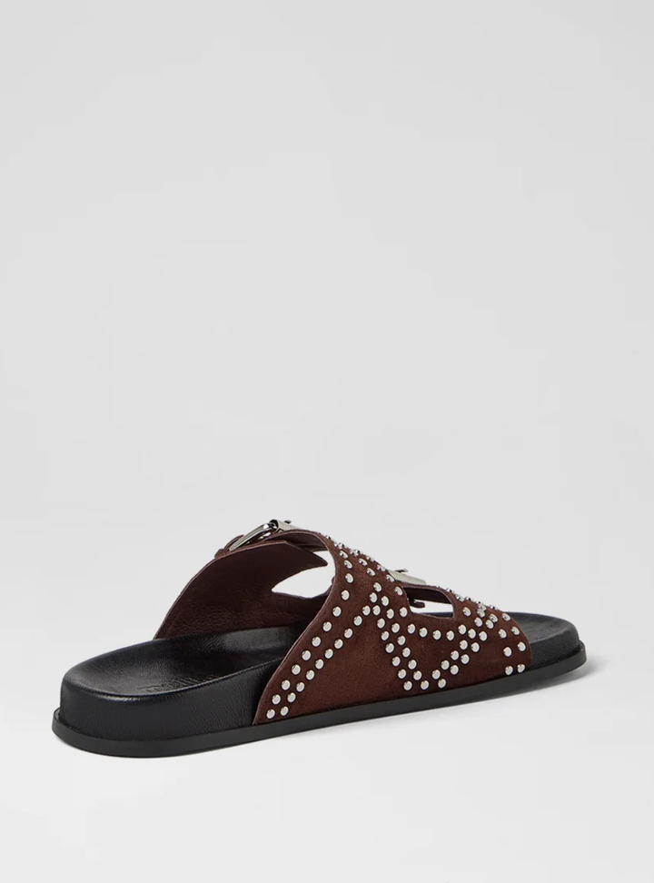 Heire Slides - Choc Suede