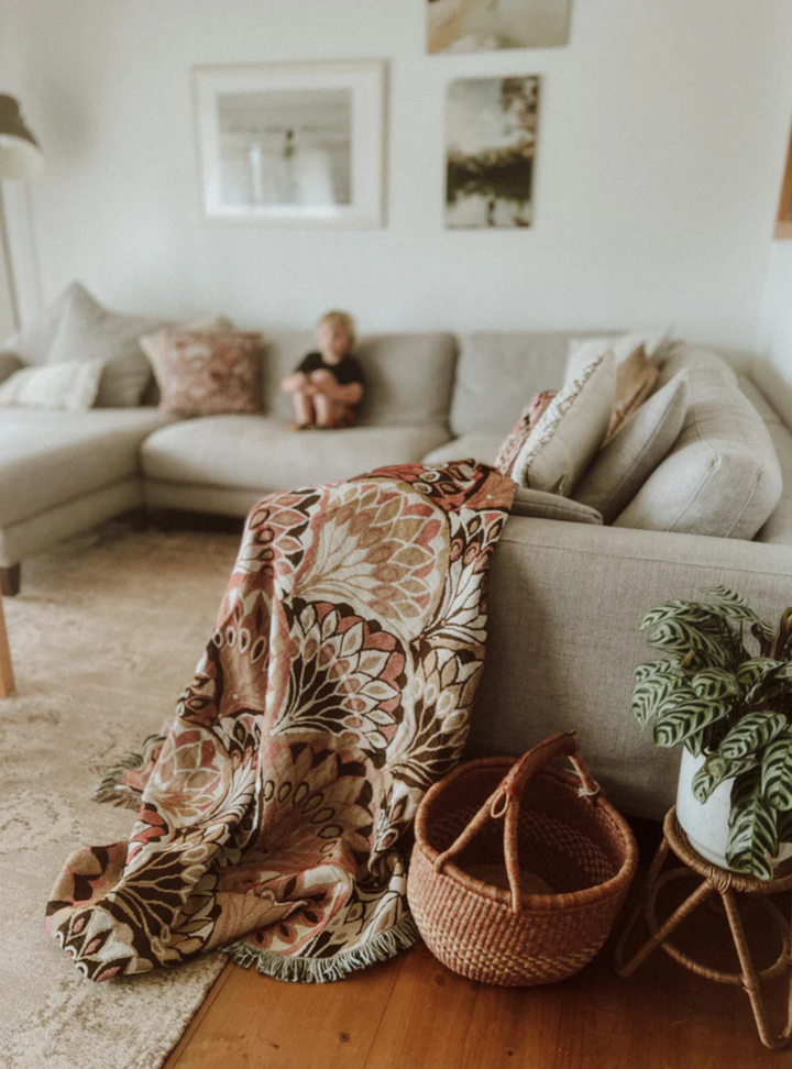 All My Loving' Woven Picnic Rug / Throw