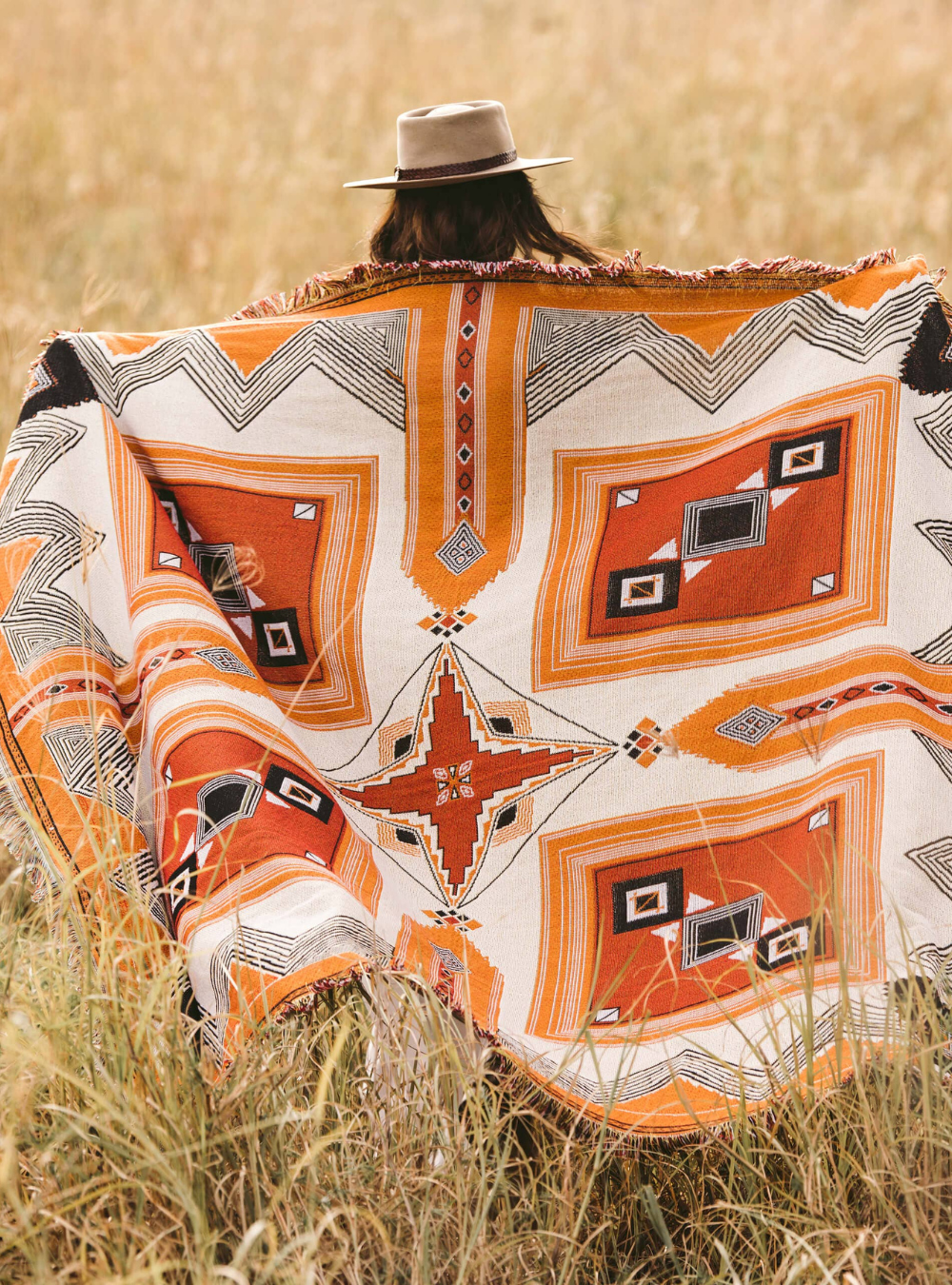 'Come Together' Woven Picnic Rug/Throw