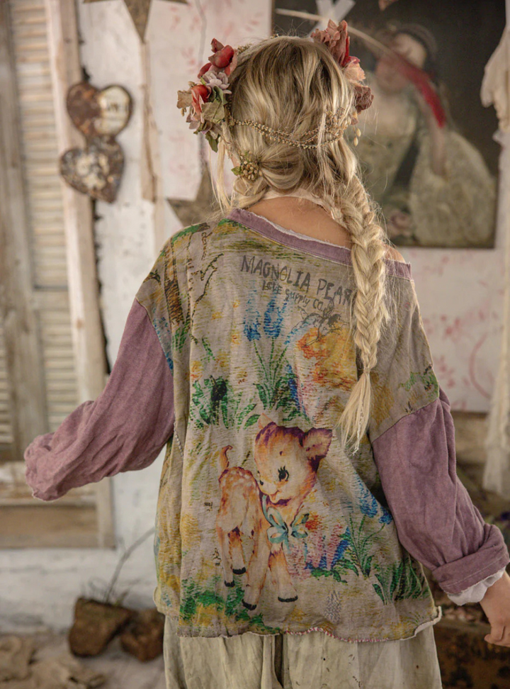 Magnolia Pearl Dama Dama Hermosa Sweatshirt 2258 - Purple Boba