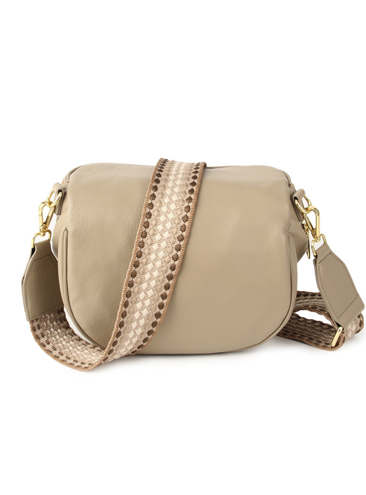 Stud Bag - Taupe/Gold