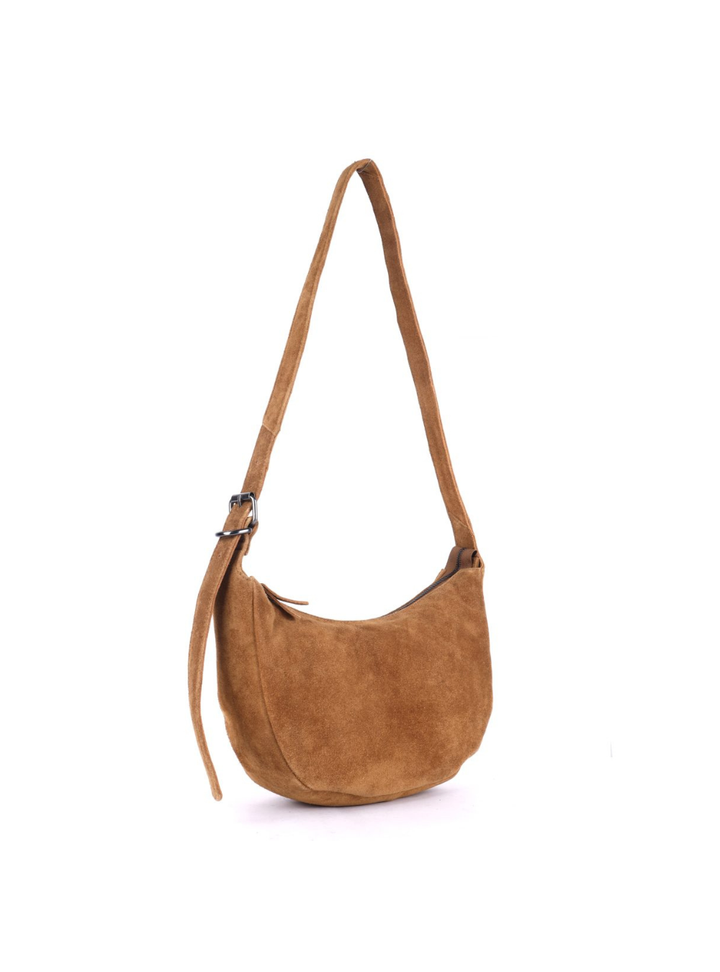 Tulip Suede Bag - Caramel