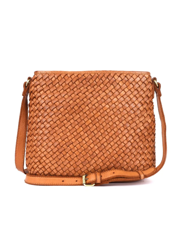 Angelica Woven Cross Body - Tan