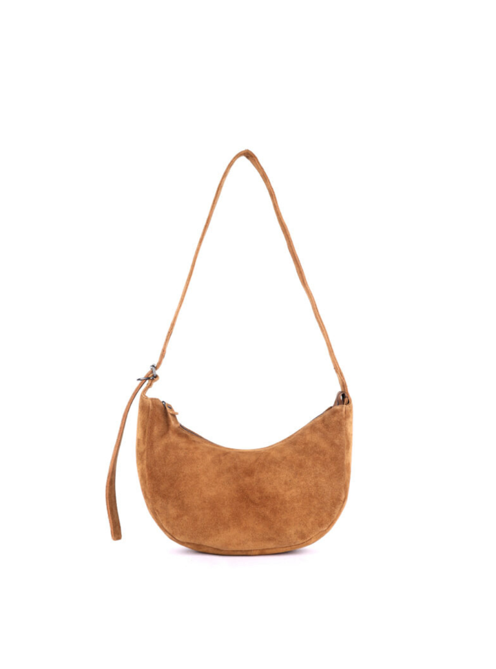 Tulip Suede Bag - Caramel