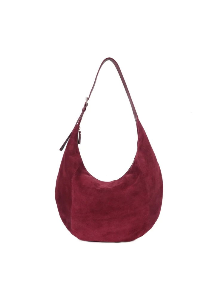 Rosie Large Suede Shopper - Wine