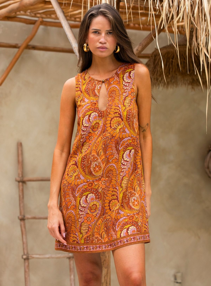 Mae Mini Dress - Wild Honey