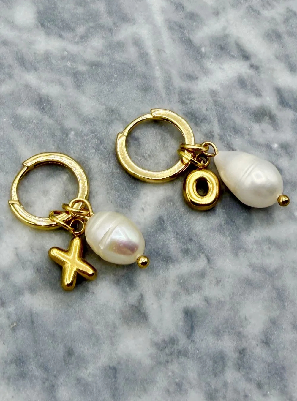 XO Charm Hoops