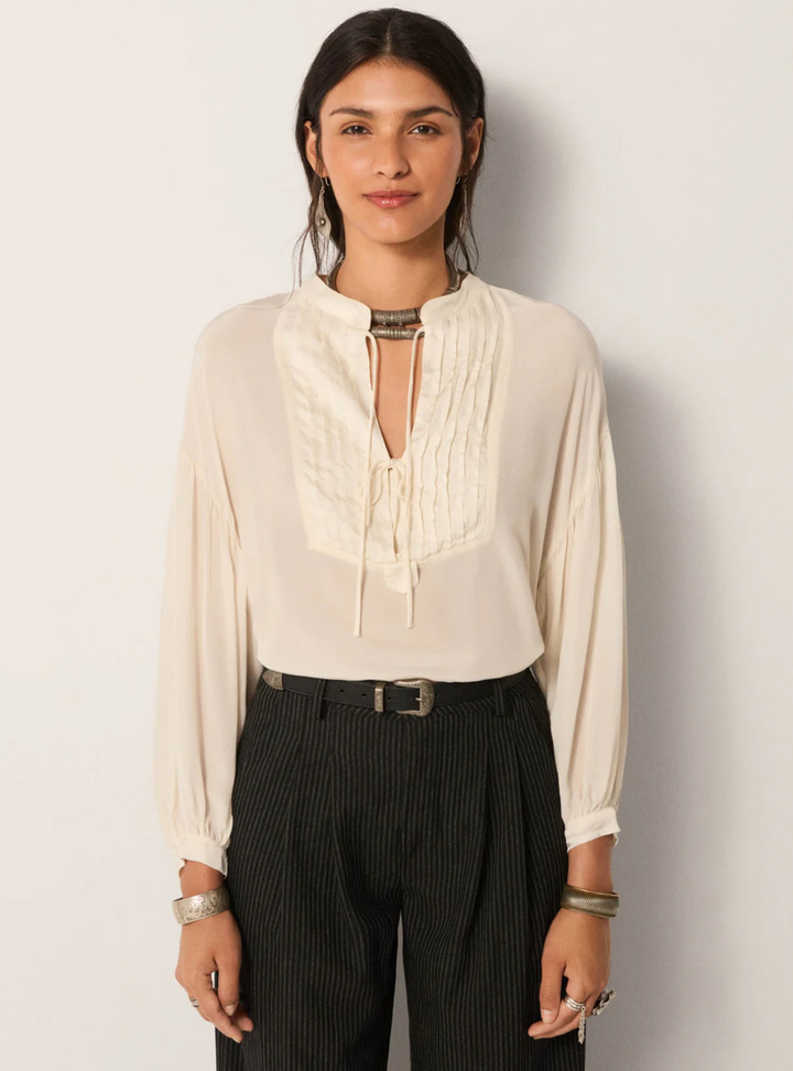 Giovanni Blouse - Tuxedo Pearl