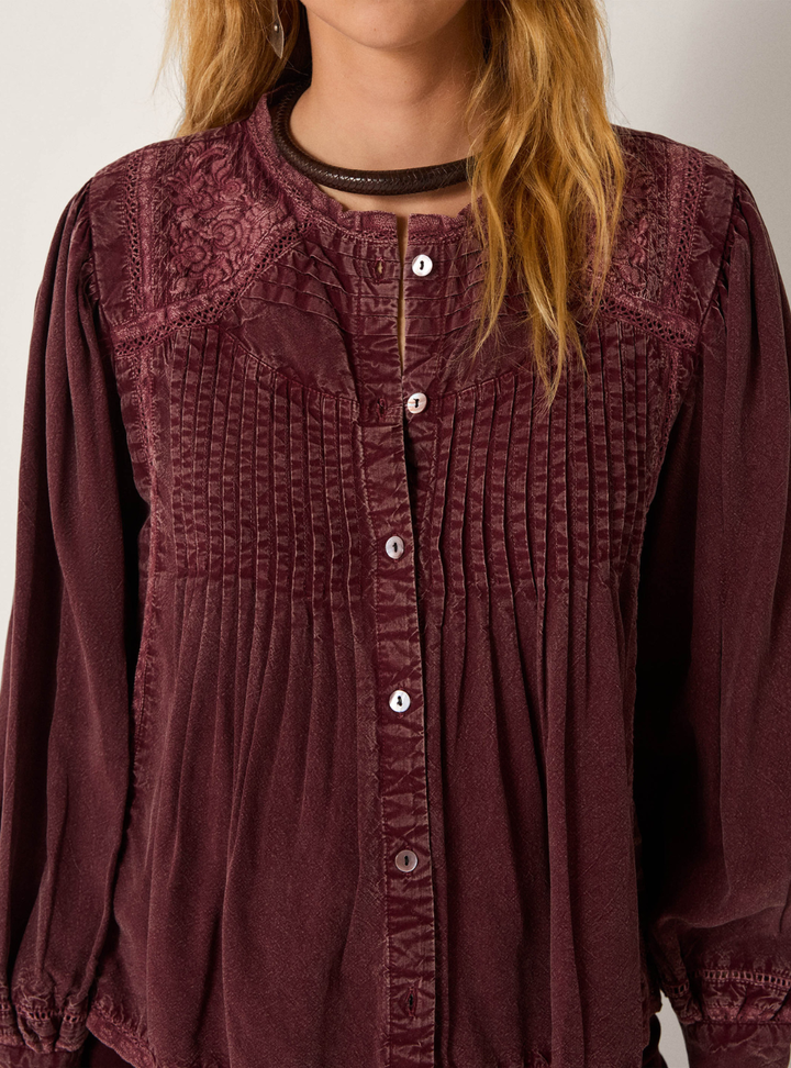 Carmen Blouse - Clay Red