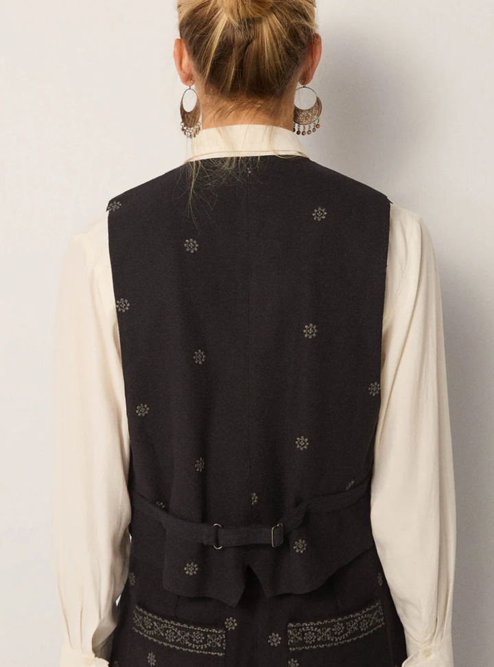 Lupita Vest - Charro Black