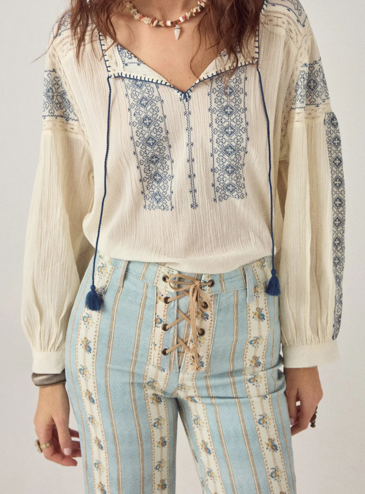 Claudia Blouse - Indigo Poet