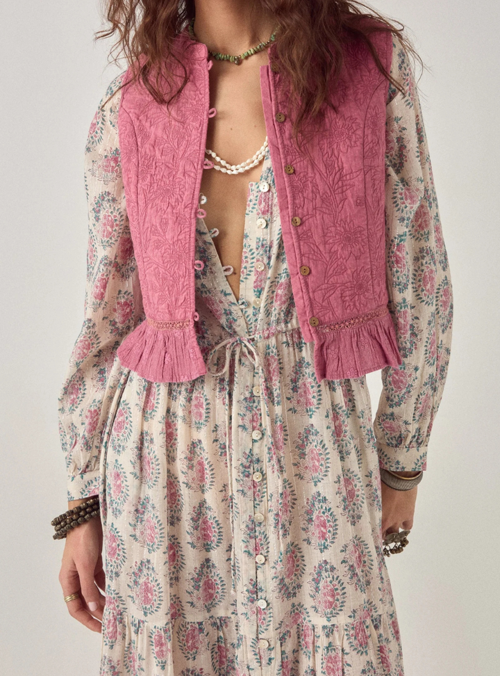Mia Vest - Peonia Pink