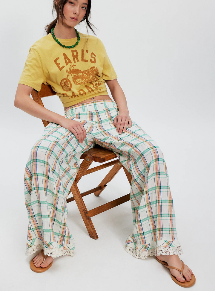 Hourglass Wide Leg - Ivory Combo