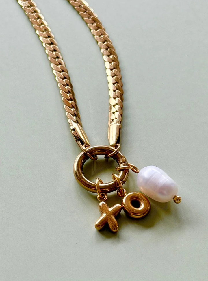 Hugs and Kisses Charm Necklace