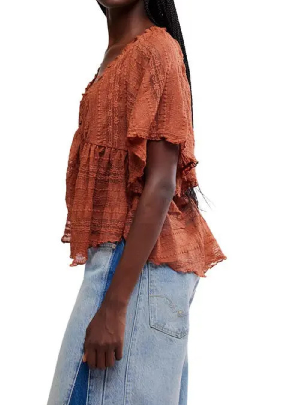 In Your Dreams Lace Top - Toasted Cocoa