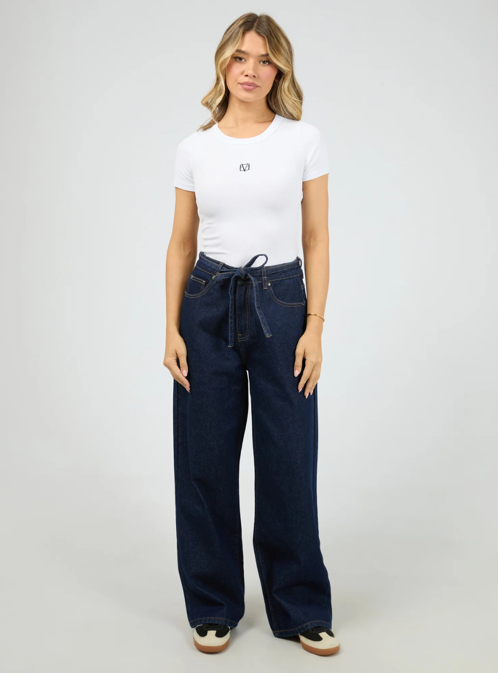 Gia High Rise Baggy - Indigo Blue