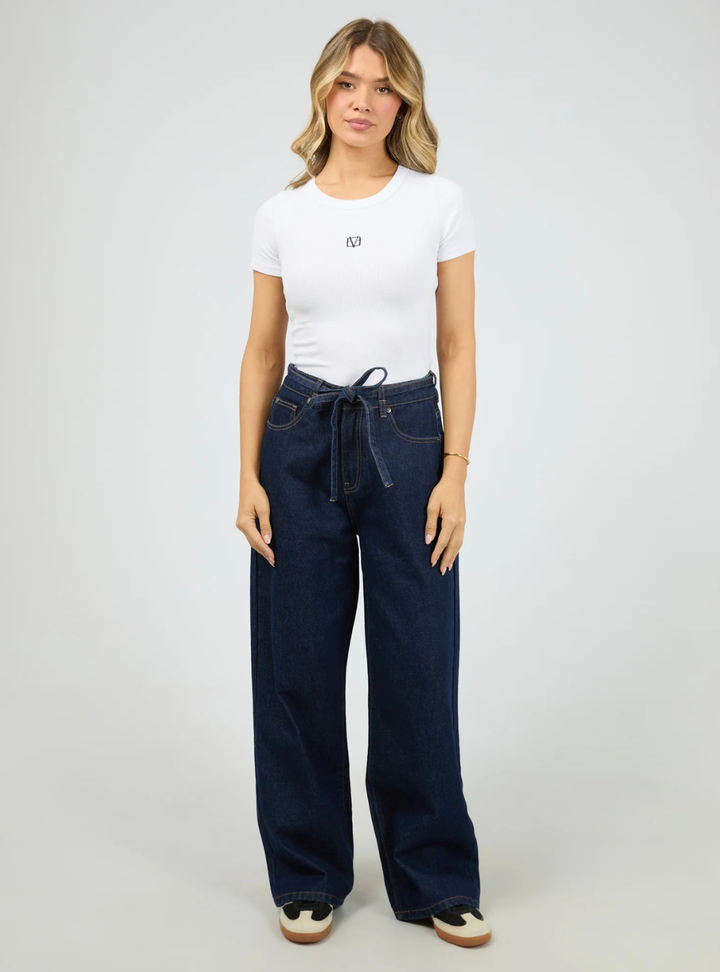 Gia High Rise Baggy - Indigo Blue