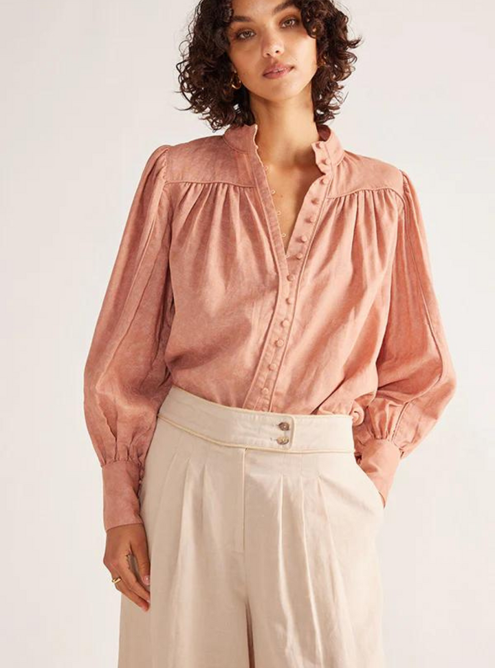 Ines Blouse - Dusty Pink