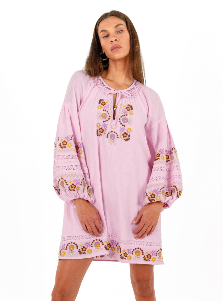 Iris Mini Dress - Petal