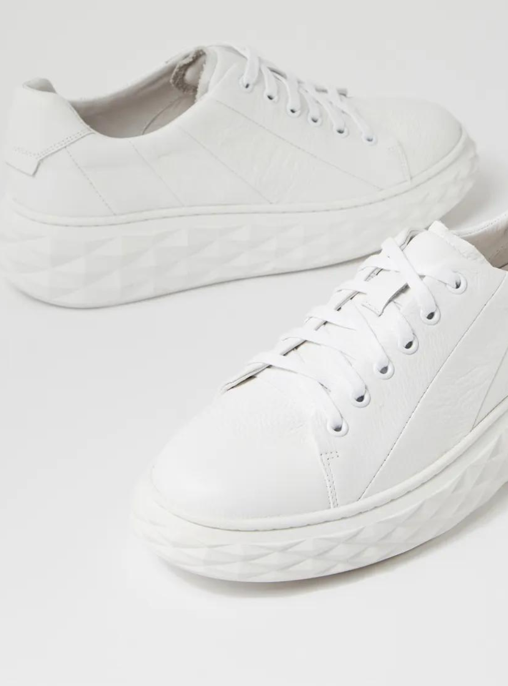 Irisa - White Leather Sneakers