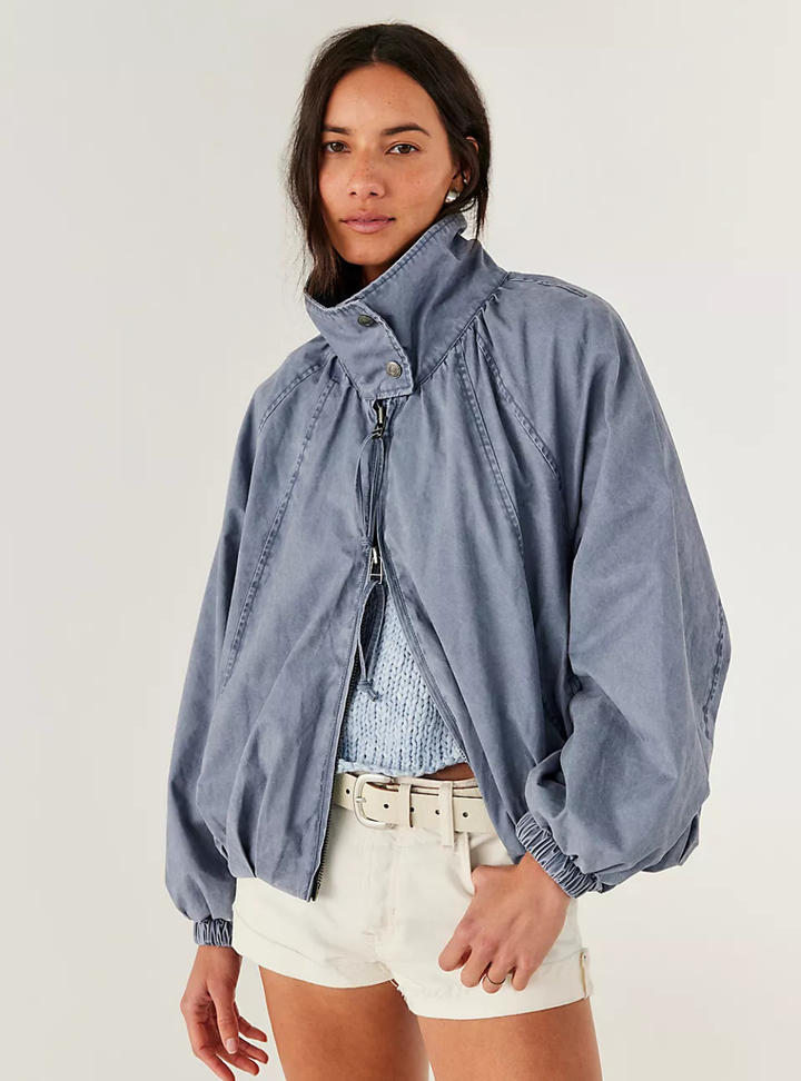 Chelsea Funnel-Neck Jacket - Flint Stone