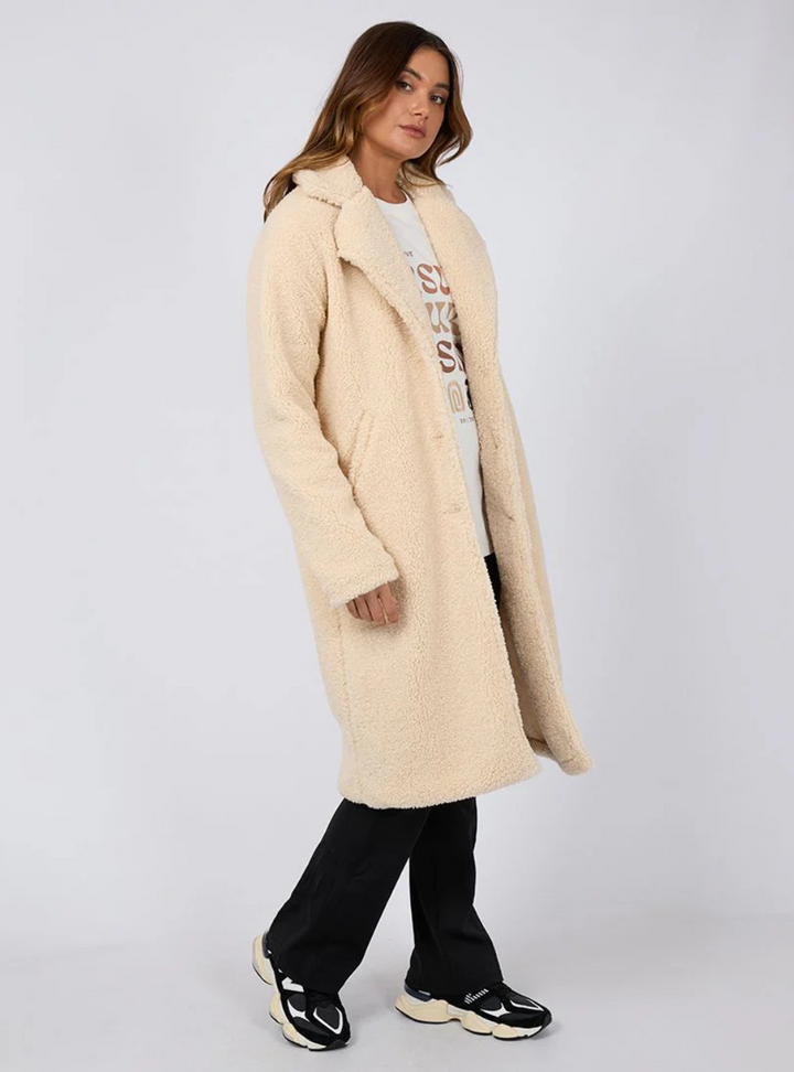 Matilda Teddy Coat - Natural