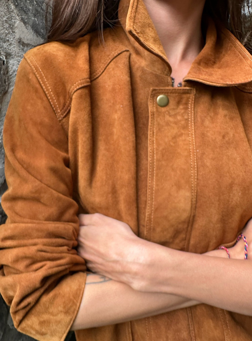 Zephyr Suede Jacket - Havana Cuba