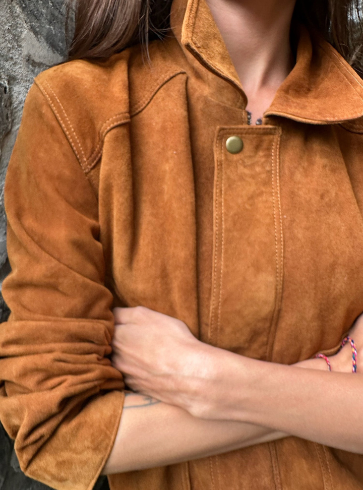 Zephyr Suede Jacket - Havana Cuba