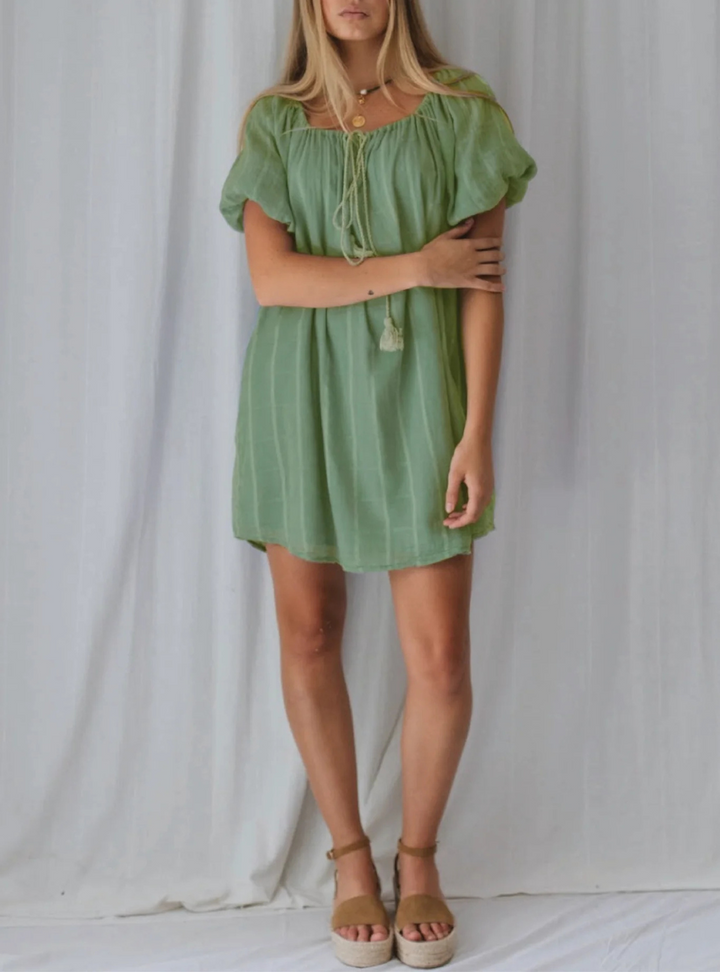 Penny Smock Dress - Sage