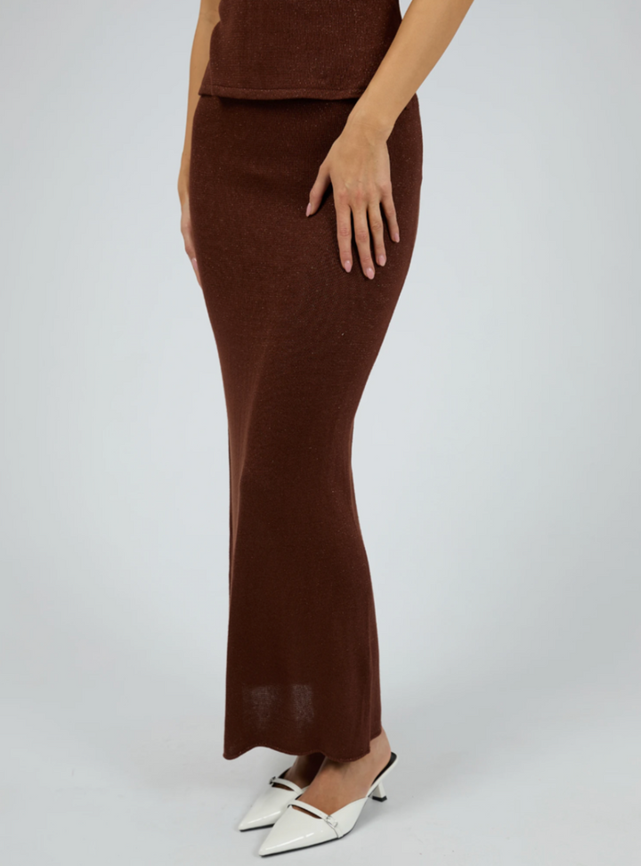 Jayla Maxi Skirt - Brown