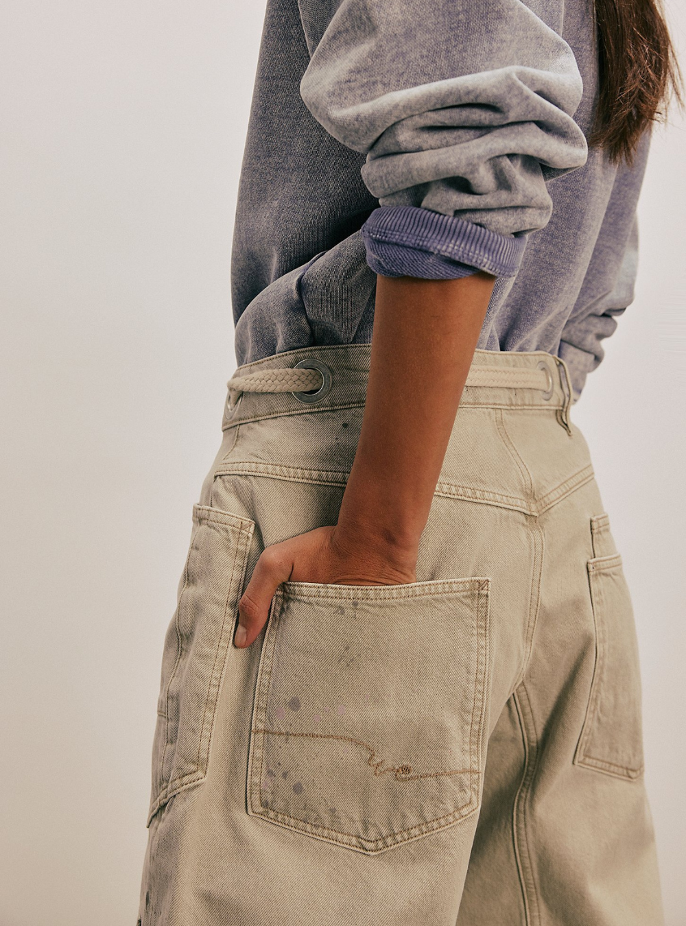 Moxie Pull-On Barrel Jeans - Jetty