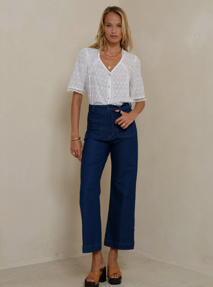 Molly Denim Jeans - Deep Blue