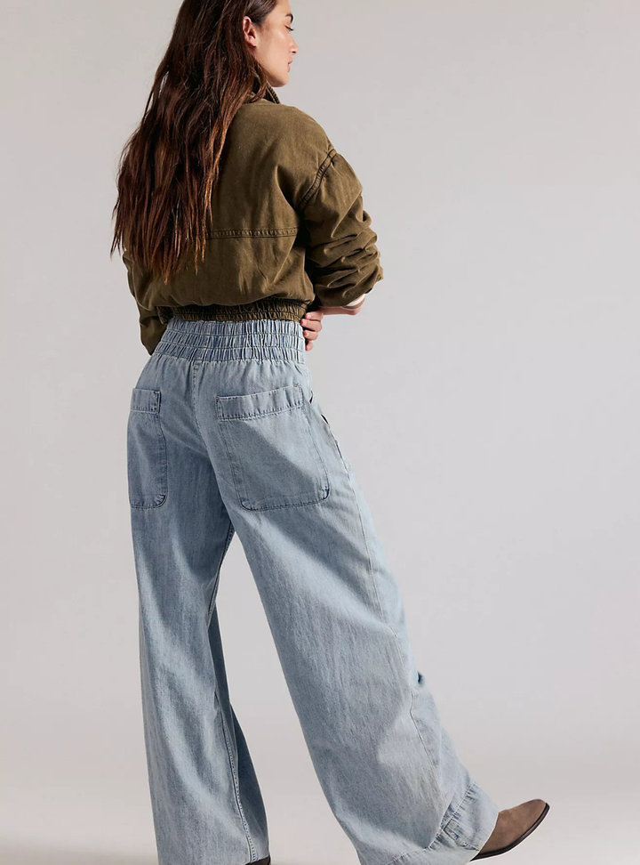 Breezy Denim Pull-On Jeans - Dusk