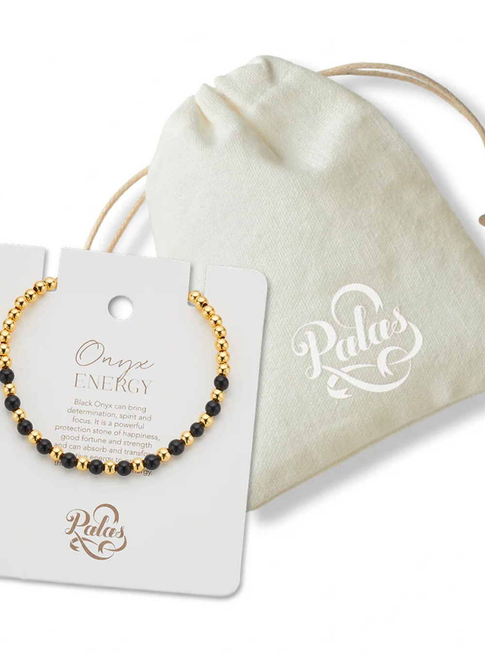 Onyx Lotus Purity Bracelet