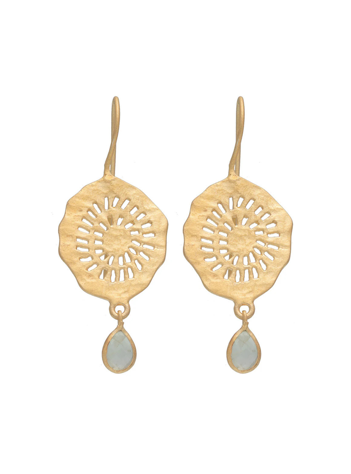 Johari Earrings - Prehnite