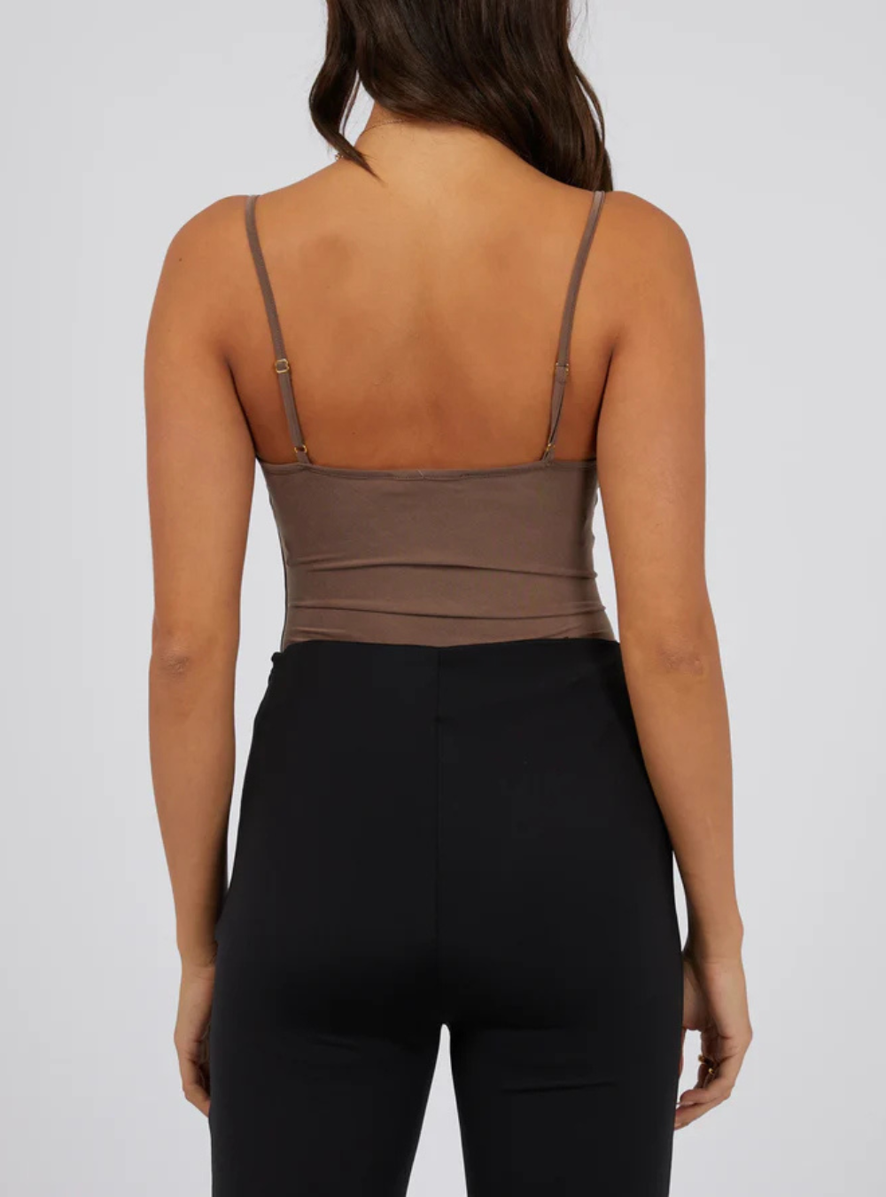 Luxe Ruched Bodysuit - Brown