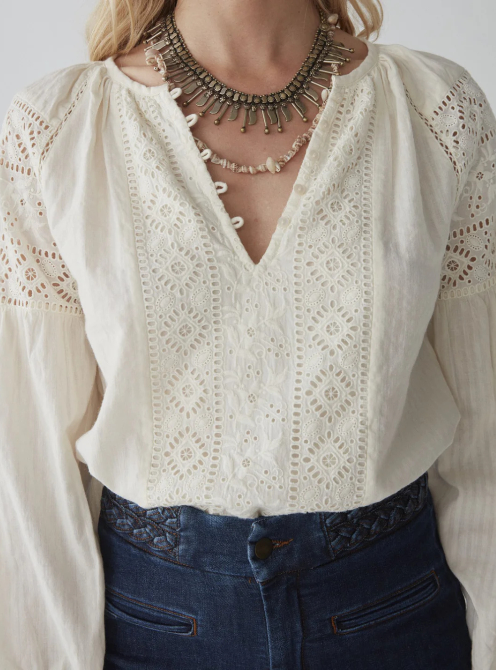 Josephine Blouse - Broderie Merengue