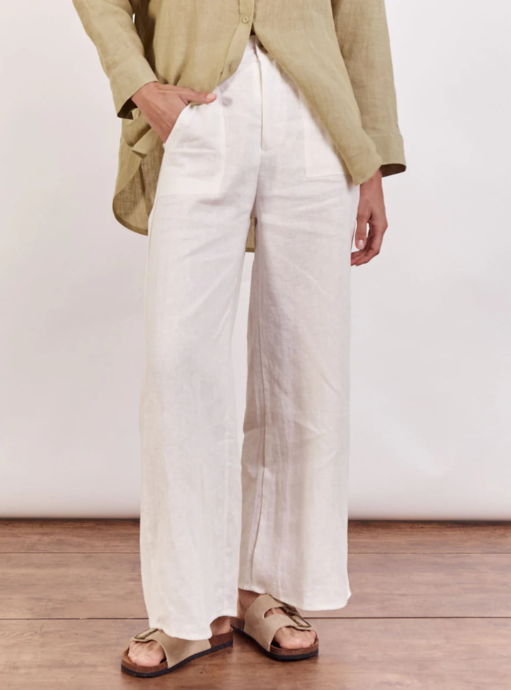 Jude Linen Pants - White