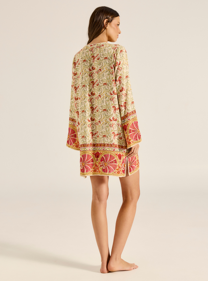 Rosselini Natasha Mini Kaftan - Rosa Floral