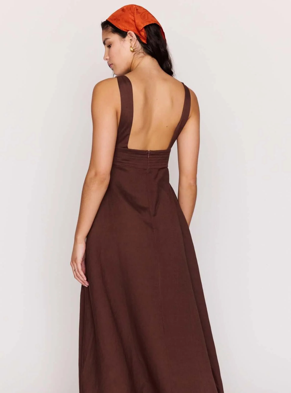 kaia maxi dress brown Aware Barcelona Kaia Dress
