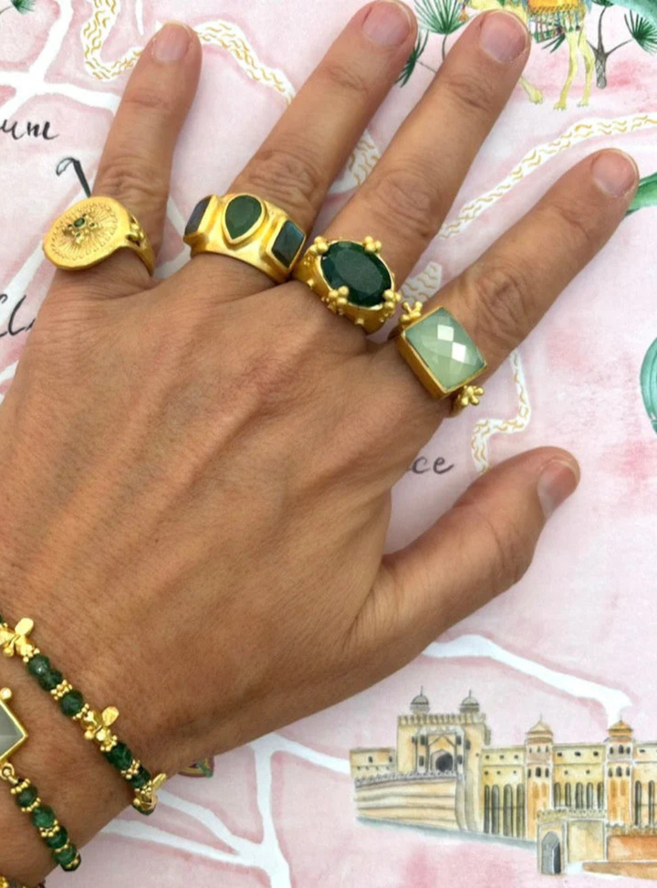 Kasbah Ring- Aqua Chalcedony