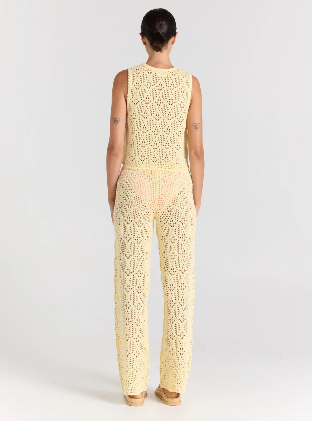 Messina Knit Pant - Lemon