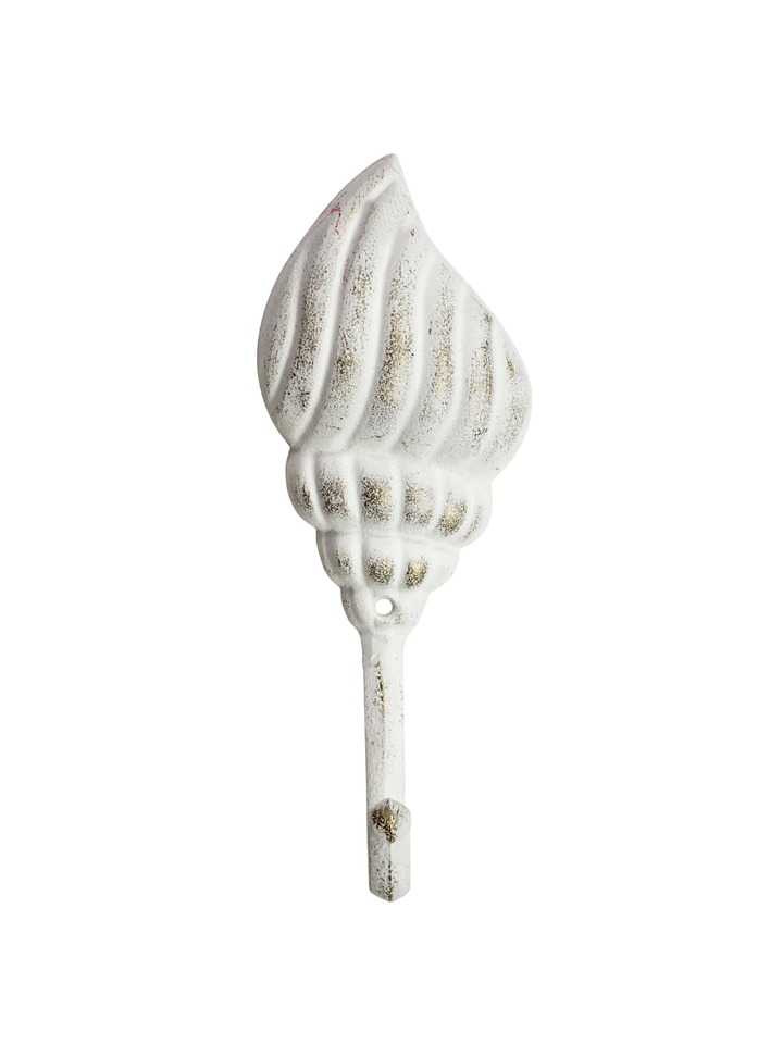 Shell Hook White + Gold