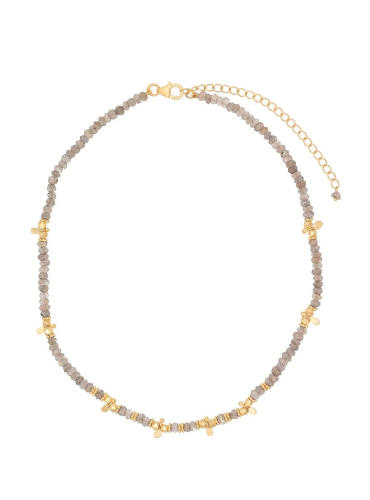 Saffron Necklace - Labradorite