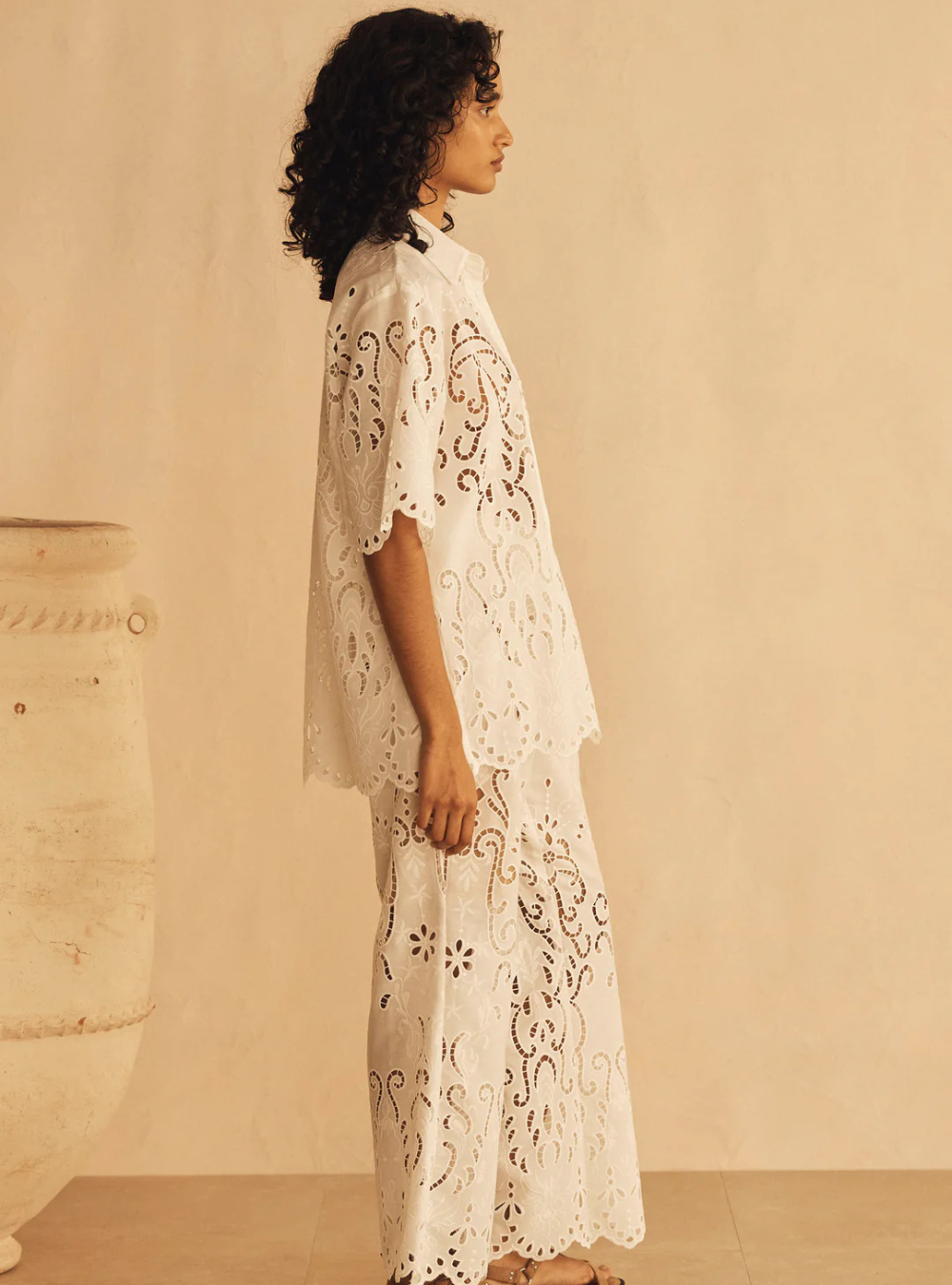 Merletti Lace Cropped Pant