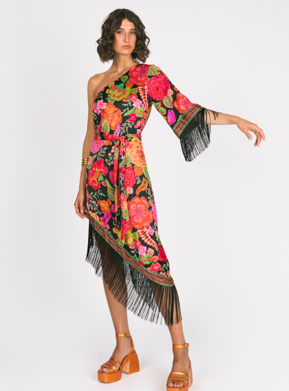 Lady Luck Midi Dress - Paprika