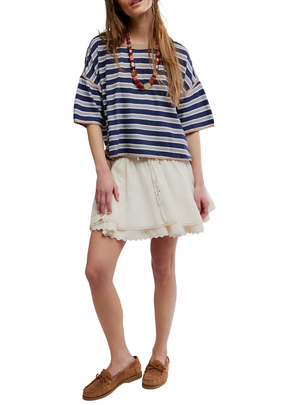 Lady Tulip Mini Skirt - Tea